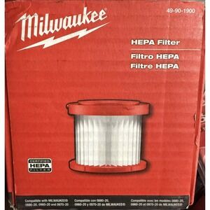 Milwaukee HEPA Wet/Dry Filter 49-90-1900 for Milwaukee Cordless Vacuums